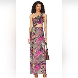 x REVOLVE Marcilly Maxi Dress in Pink MultiHouse of Harlow 1960
